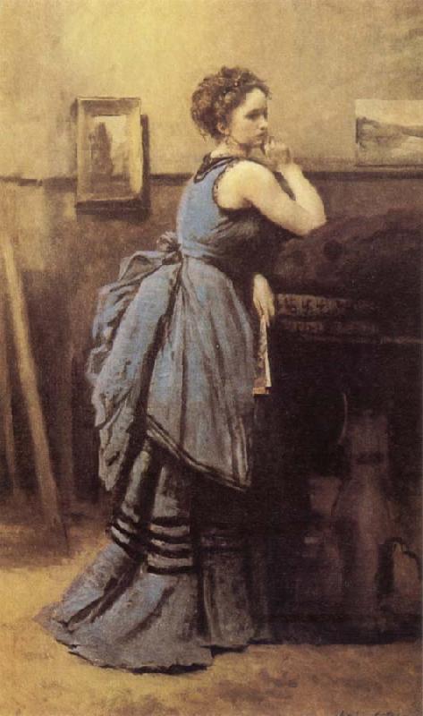 Jean Baptiste Camille  Corot Woman in Blue